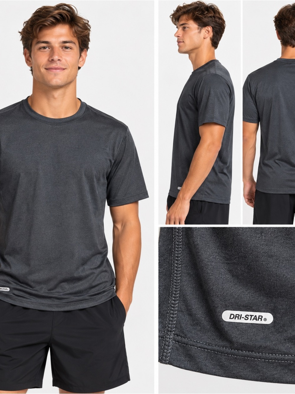Men’s DRI-STAR Performance Active T-Shirt Size M